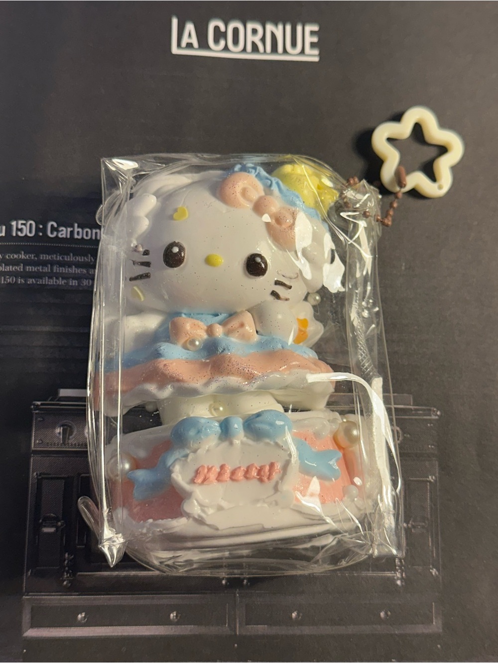 Adorable Hand-Painted Hello Kitty Squishy Bag Charm
